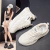 Fashion Women's Shoes Summer Thick Sole White  Autumn Breathable Platform Tennis Woman Runing Shoes Female Casual Sneaker