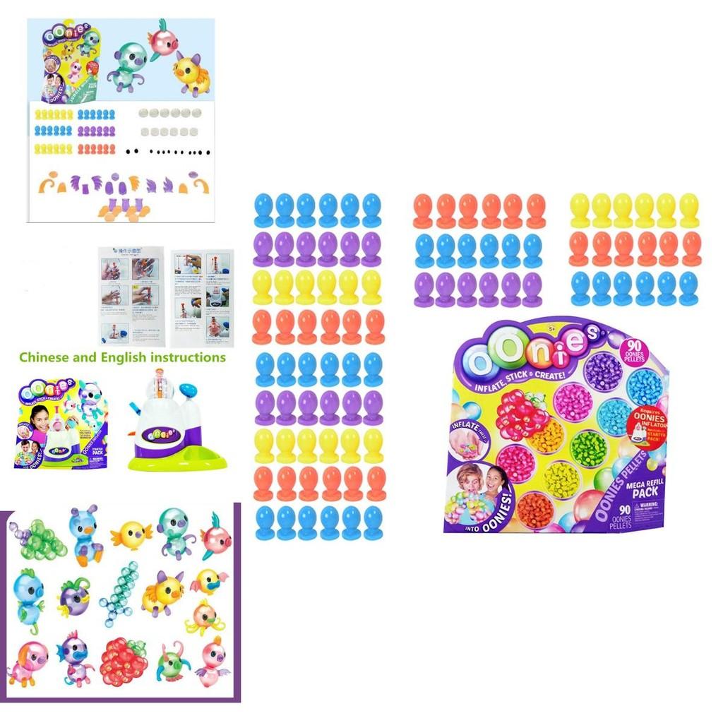 Набор для пополнения Oonies Липкий шар Надуватель пузырей Детская развивающая игрушка «Сделай сам»