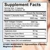 Multi Collagen Complex Capsules Type I II III V X with Vitamin C Biotin Hyaluronic Acid, 120 Capsules