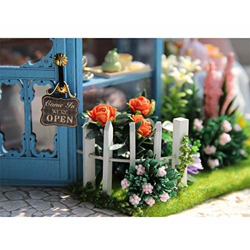 (t-FREAK) Dollhouse DIY Kit Set Miniature ROSE GARDEN TEA HOUSE (A-068)