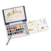 Holbein Artist Pancolor Solid Watercolor Paints PN697 24-Color Set (Palm Box Plus) 02697