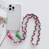 Чехол-сумка через плечо с ремешком на шею для Samsung Galaxy S24 S23 S22 Ultra S21 Plus S20 FE Note 20, противоударный, плетеный шнурок, прозрачная крышка