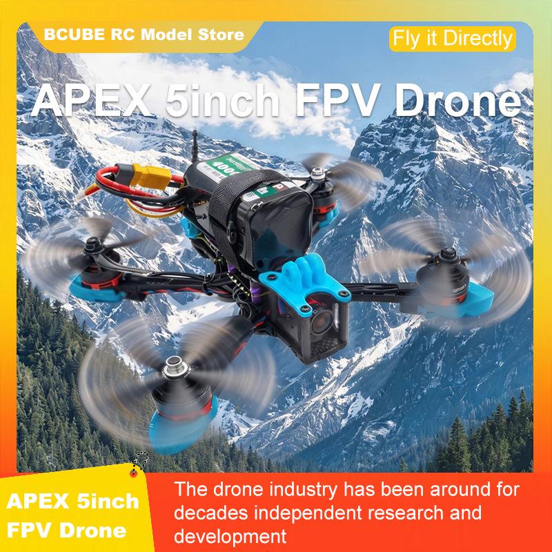 APEX 5" FPV Drone Kit: Carbon Fiber Quadcopter Ready-to-Fly F745 with Battery