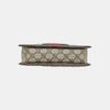 [Pre-Owned] Ophidia Logo Stripe Web Canvas And Leather Small Tote Crossbody Bag - Very Good #18D47D6