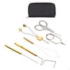 6x набор инструментов для нахлыста, аксессуары Bodkin, многоцелевой, практичный, с сумкой для хранения