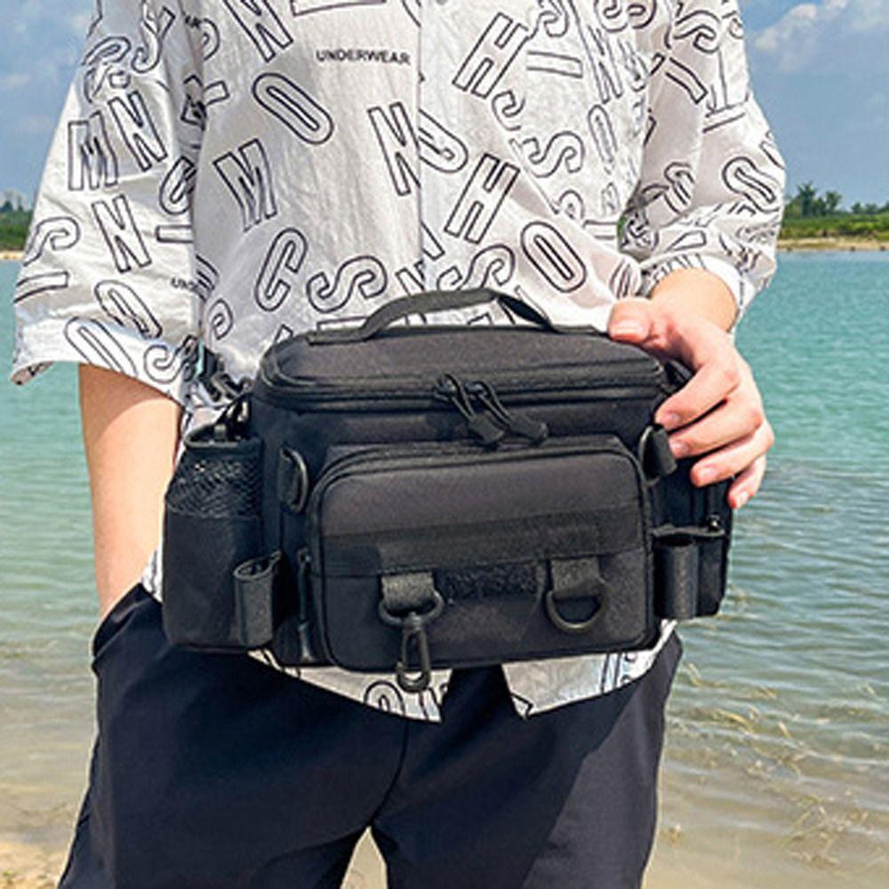 Crossbody Fishing Tackle Bags Waterproof Fishing Bags Fishing Lure Backpack  Outdoor Camping