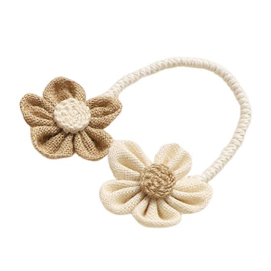 Handmade Crochet Flower Curtain Tieback, No Drilling Window Curtain Holders Ties Backs, Decorative Drape Curtain Holdbacks for Home Bedroom