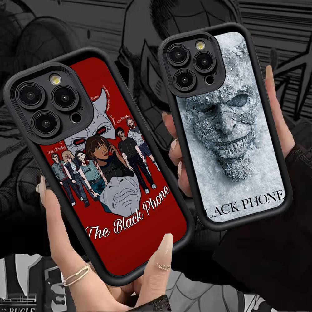 Чехол для телефона из ТПУ в стиле фильма ужасов The B-Black P-Phone Для Iphone 17 16 15 14 13 12 11 Pro Max Plus Чехол