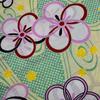 Kimono Running Cherry Pique Style [Stylish Iroha] Yukata, Ready-made, Water, Plum, Blossom, (green/yellow)