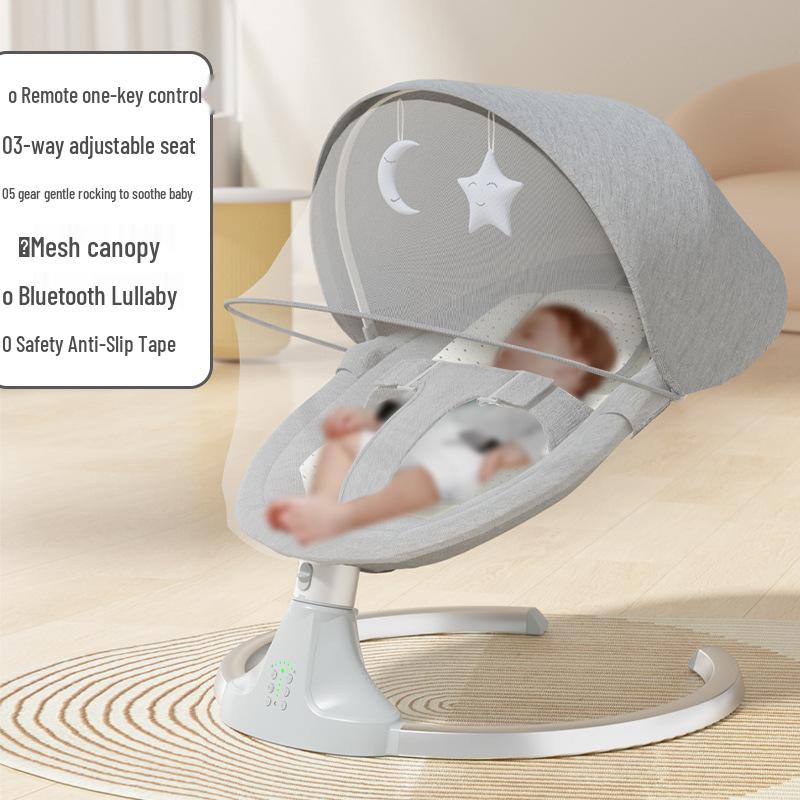 Многофункциональное электрическое кресло-качалка для младенца: Кресло-реклайнер для новорожденных для сна.