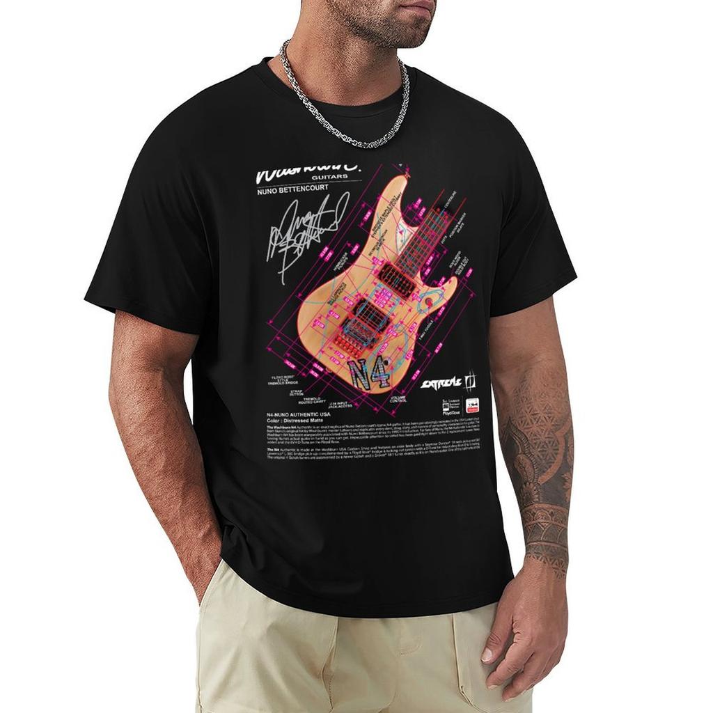 Washburn N4 Blueprint TShirt Casual Trendy Streetwear Tee Shirt
