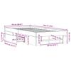 Bed Frame without Mattress Smoked Oak 90x190 cm Wood Based Material