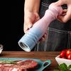 Деревянный ручной набор для помола соли и перца, шейкер для специй, перечница градиентного цвета с прочным регулируемым керамическим механизмом 6/8 дюйма