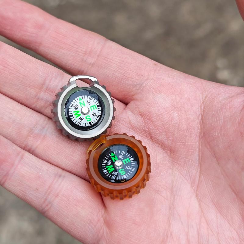 3in1 PEI Compass Pendant Necklace EDC Directional Outdoor Tool Portable for Adventure  Gear