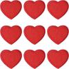 2.1 X 1.8inches Red Heart Patches Cotton Motif Applique DIY Clothing DIY Applique  Jackets