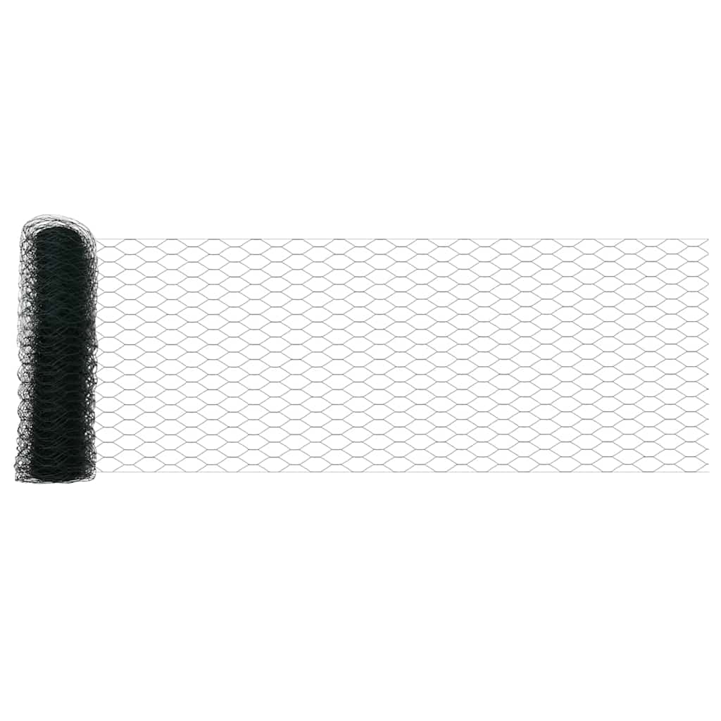 Hexagonal Fence Green 0.5 x 100 m Steel