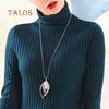 Fashion Women Opal Leaf Long Chain Hollow Wedding Party Sweater Necklace Suspension Trinket