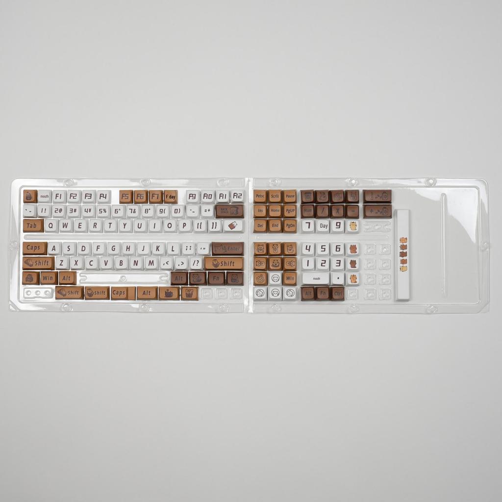 Набор кейкапов XDA PBT - Узор 'Собачка Пача', Сублимационная печать, Японский/Русский.