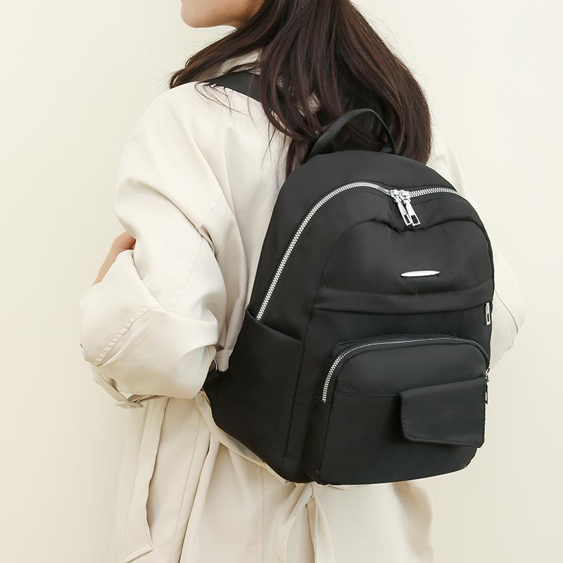 Нейлоновый рюкзак большой вместимости, женский рюкзак для поездок на работу, однотонный рюкзак, легкий уличный рюкзак для путешествий