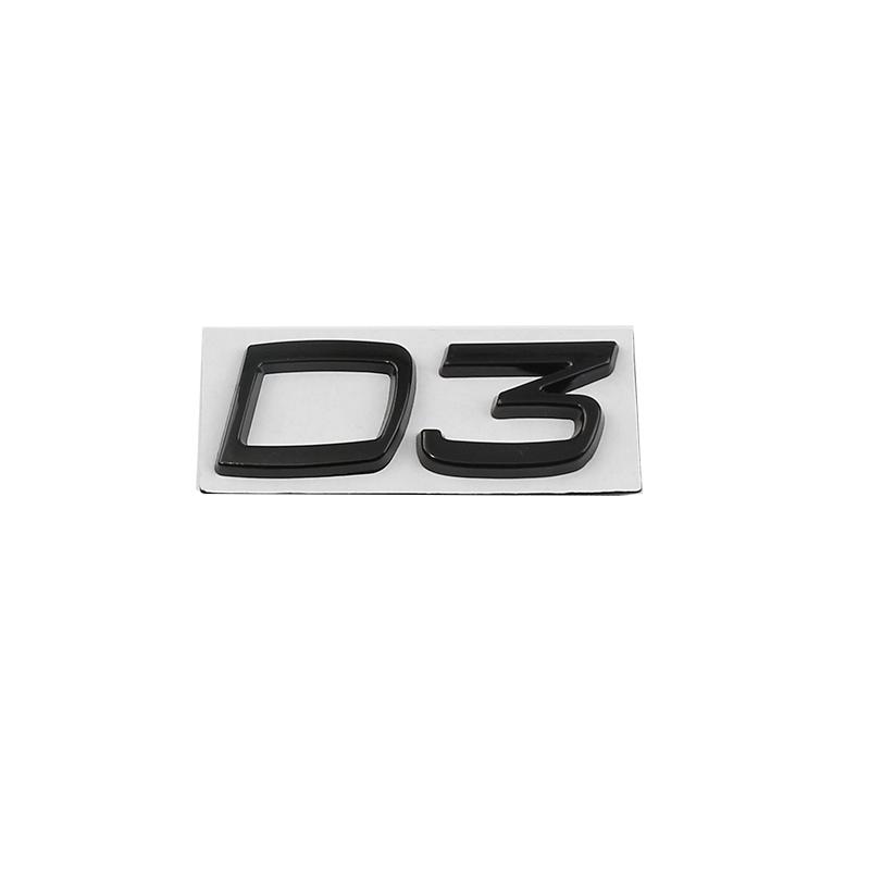 1 шт. Металлический значок-эмблема с надписью D2 D3 D4 D5 D6 D7 для автомобиля, наклейки для Volvo S40 S60 S80 S90 XC40 XC60 XC90 V40 V60 V70 V90 C30
