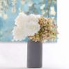 Ceramic-Like Plastic Vase Striped Flower Vase Container Floral Arrangement  Living Room