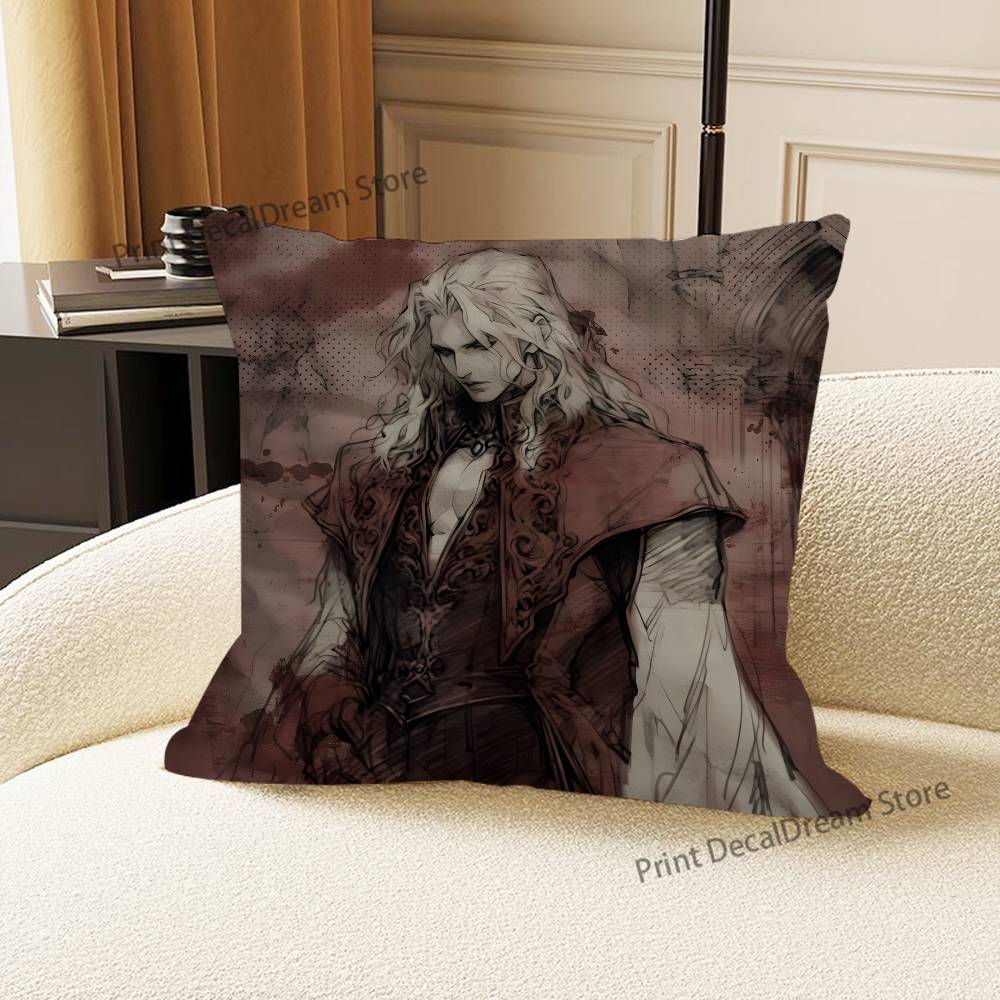 Game Anime A-Alucard Pillow Case For Sofa Decor Car Office Room Printing Cushion Cover Decorations and Protector