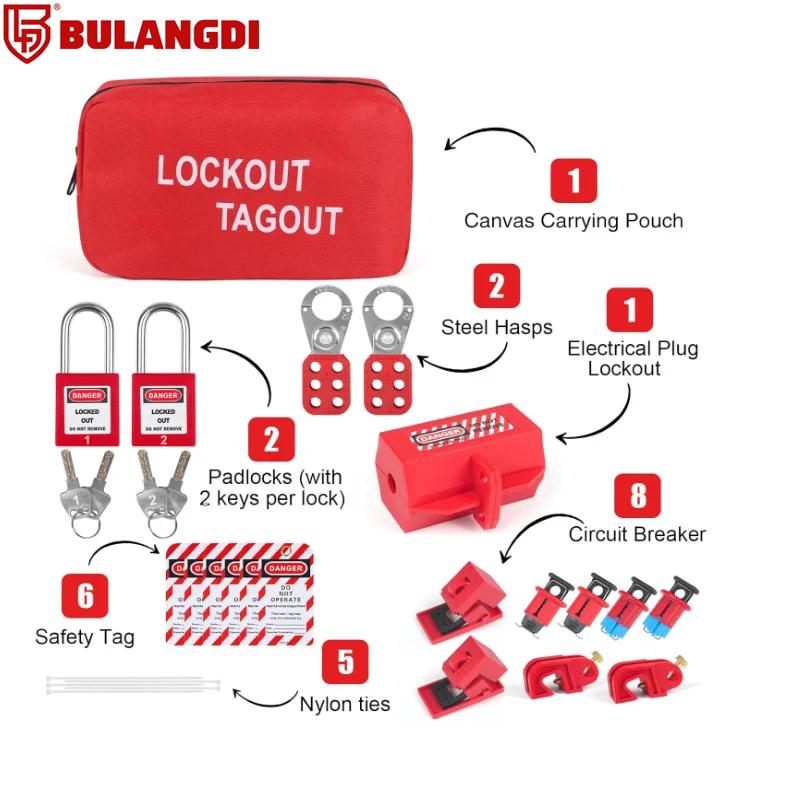 Lockout Tagout Kit - Safety Lockout Padlocks Loto Hasps Lockout Tagout Tags Loto Locks Set Electrical Lock Out Tag Out Kits