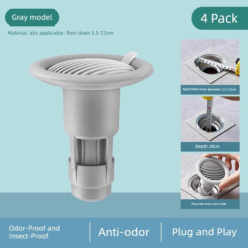 Anti-Odor Floor Drain Pipe Anti-Odor Device Bathroom Filter Net Toilet Sealing Cover Odor-Blocking Inner Core