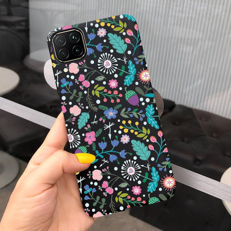For Huawei P40 Lite Case Silicone Cute Cover Cases For Huawei P40 Lite E Cover Fundas P40Lite P 40 P40 Lite E TPU Coque Bumper