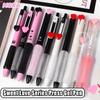 4PCS/Set 0.5mm Black Ink Gel Pen Press Using Ballpoint Pen High Quality Neutral Pen  Students