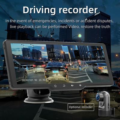 Портативный беспроводной многоязычный автомобильный видеорегистратор CarPlay, автомобильная камера, автомобильная видеокамера 10,26 дюйма