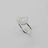 Moonstone Pear Gemstone Ring, Solid 925 Sterling Silver Ring, Stacking Ring, Women Ring, Gift For Her, Handmade Jewelry