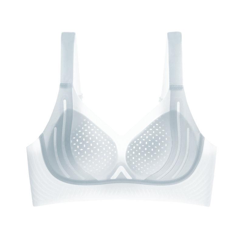 Cool in summer, breathable and seamless underwear, women's small breasts gather, pull to prevent sagging, close secondary breasts, soft support bra