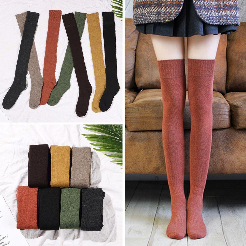 Флисовые платья, аксессуары, утолщенные модели, длинные чулки, вязаные гольфы, гольфы выше колена