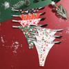 Christmas Underwear FINETOO Ice Silk Panties for Women Seamless G-string Christmas Festival Underwear XS-XL