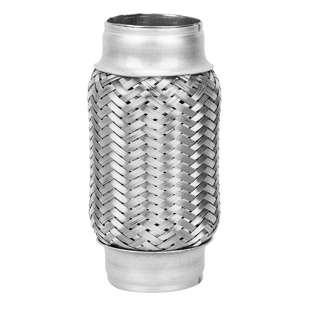 2 x 6-дюймовая гибкая выхлопная труба из нержавеющей стали, сварное соединение, автомобильные аксессуары