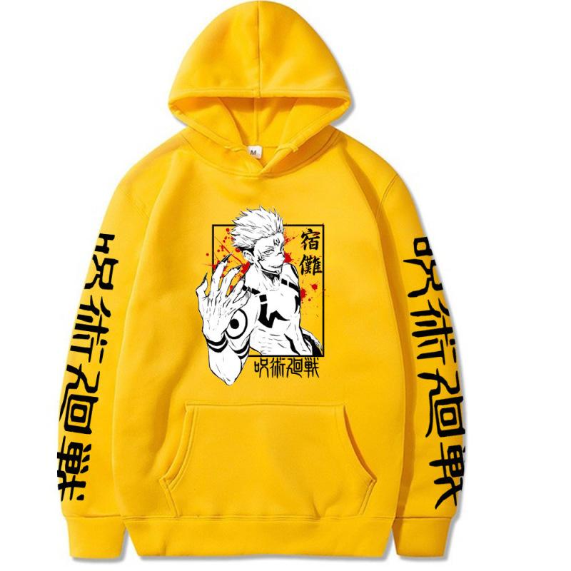 Толстовки унисекс, японское аниме дзюдзюцу кайсен, мужские толстовки с героями мультфильмов Yuji Itadori Ryomen Sukuna, уличная одежда большого размера с графикой, мужская