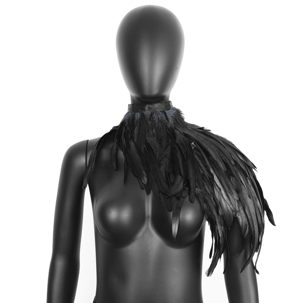 Feather Cape Shawl, Clothing Accessories, Festival Decoration, Carnival Party Decoration, Versatile Shawl for Dances, Halloween Costume