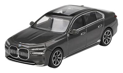 MINI GT масштаб BMW i7 xDrive60 Серый Dravid Готовый продукт 1/64 (Правый руль)