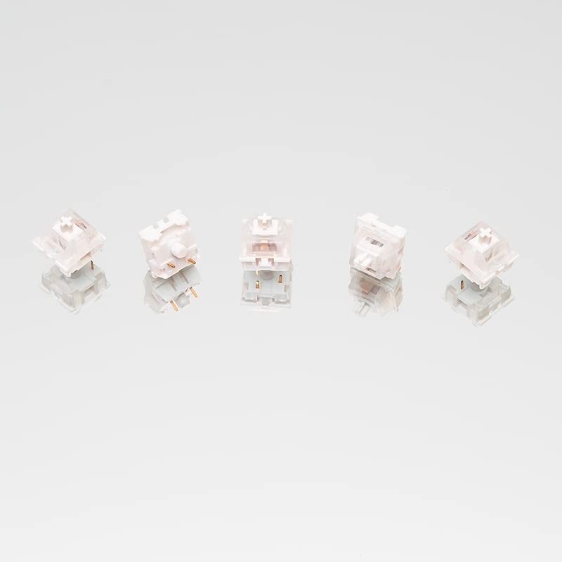 Акко (Ако) Клавиатурный переключатель CS Air для механической клавиатуры, 3-контактный, 48gf, линейный переключатель (45 штук)