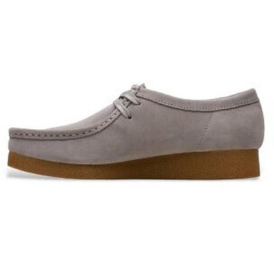 Женские полуботинки Clarks Wallabeeevosh 261814 серые
