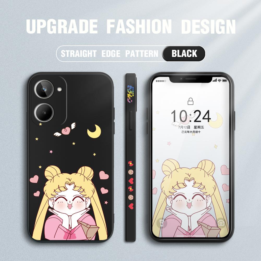 Чехол для телефона с милой мультяшной милой девушкой для iPhone 15 14 13 12 11 Samsung Galaxy S23 S22 A52 A52S, мягкий квадратный жидкий силиконовый чехол с полной защитой