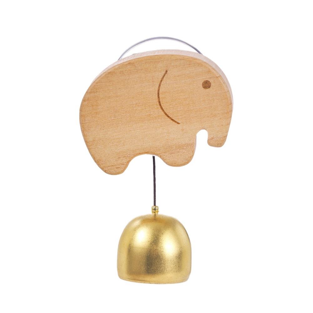 Brass Collision Bell Wooden Door Bell Delightful Sound Decorative Shopkeepers Windbell Easy Installation Suction Cup