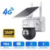 Камера на солнечной батарее CCTV камеры безопасности 4G SIM / WIFI 360 наружная водонепроницаемая PIR камера обнаружения человека