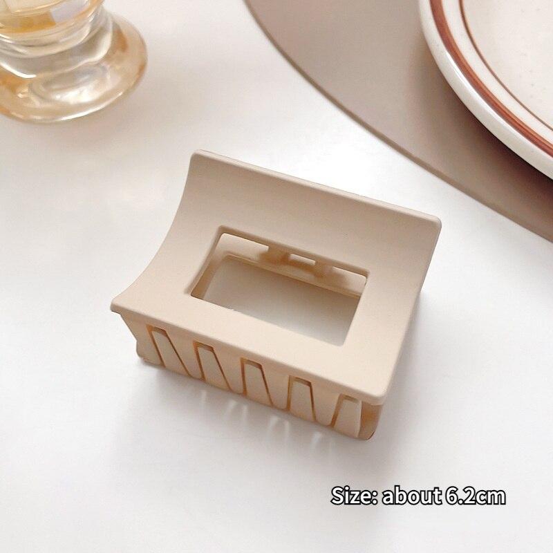 1pcs Korean Coffee Large Hair Claws Acrylic Hairpins Barrette Crab Hair Clips Headwear for Women Girls Braiders Hair Accessories