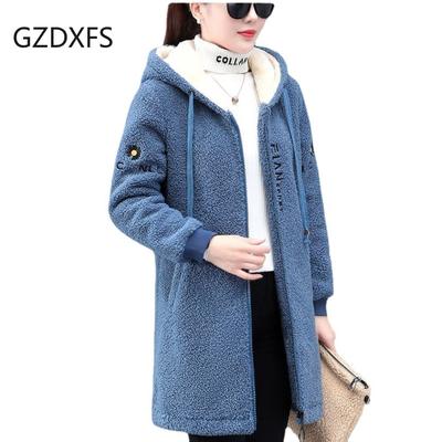 Кашемировый свитер из ягненка, новое зимнее утолщенное пальто средней длины