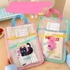 Rabbit Cartoon File Bag Transparent File Folder Bag INS Test Paper Storage Bag  Kids