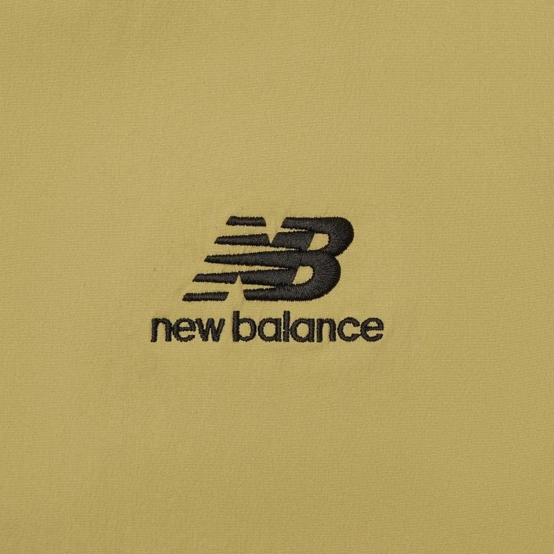New Balance Повседневная длинная куртка Азиатский размер 'Оливково-зеленый' Мужская AMJ11337-BEI
