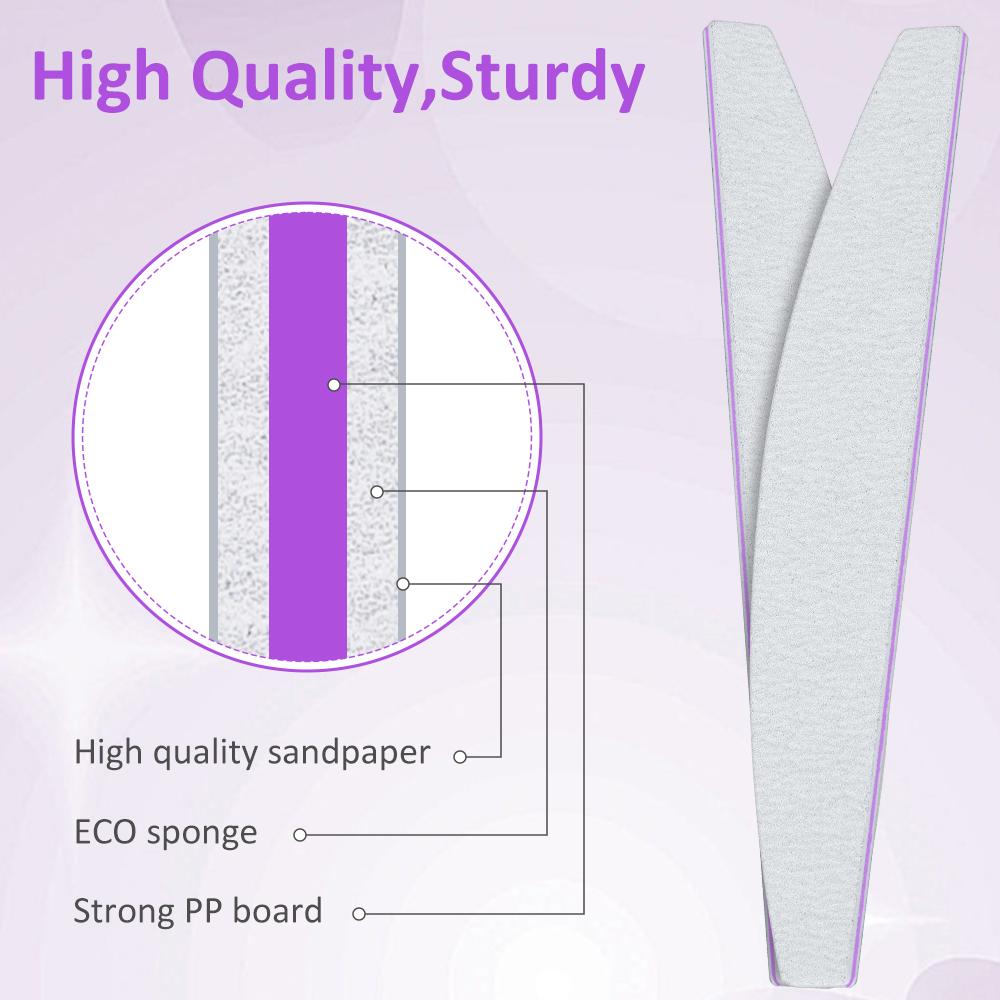 Профессиональная пилочка для ногтей, 5/10 шт., толстая маникюрная пилочка для ногтей, буфер для гель-лака, инструмент для дизайна ногтей, аксессуар