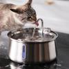 Cat Water Fountain Stainless Steel Automatic Water Fountain with Multiple Filtration 4L/135oz Quiet Dog Fountain with Water Level Window